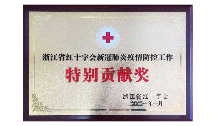 浙江省紅十字會(huì )授予雙林“新冠疫情防控特別貢獻獎”